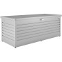Biohort Box per il tempo libero 180, argento metallizzato, box universale per riporre gli utensili da giardino.