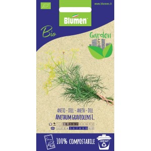 Confezione di semi di aneto biologico di Blumen, Anethum graveolens L.