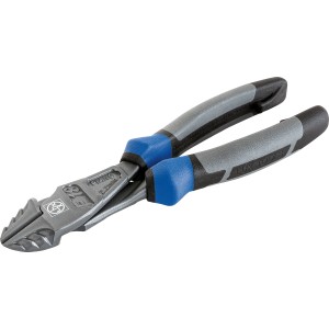 Tronchese laterale professionale LUX, 180 mm, con manici grigio-blu.