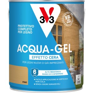 Smalto ad acqua gel protettivo per legno V33 pino 2,5 l