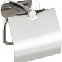 Wenko Porta carta igienica Orea Shine in acciaio inox con coperchio e montaggio a parete Turbo-Loc.