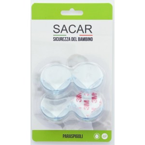 SACAR paraspigoli per la sicurezza dei bambini, confezione da 4, design trasparente.