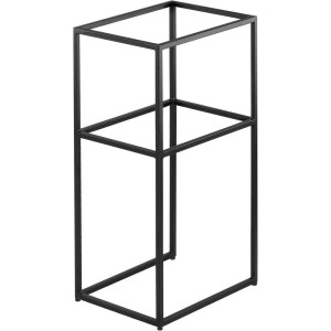 Mobile colonna bagno sospesa Idrostile consolle acciaio 400x760 mm nero