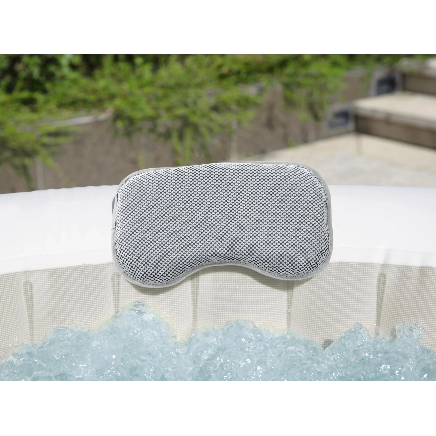 Bestway LAY-Z-SPA poggiatesta imbottato, grigio, set da 2 per accessori idromassaggio.