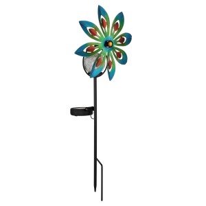 Lampada solare metallo colorato LED 300mAh 1,2V 200x90x500mm