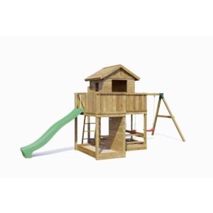 Gioco da giardino Pluto con scivolo e altalene 632x382xh275 cm