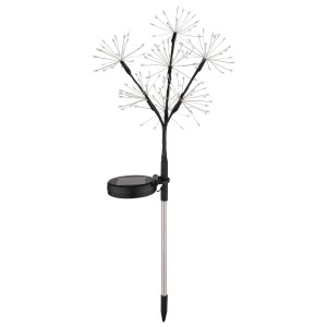 Lampada solare acciaio inossidabile 140xLED 600mAh 1,2V IP44 Ø250xH600 mm