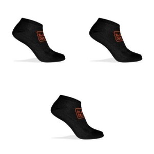 Calzini da lavoro Black+Decker neri, 3 paia, parte della categoria abbigliamento da lavoro e accessori.