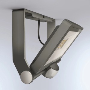 Faretto LED con sensore Steinel XLED One S Antracite, faretto da esterno orientabile con rilevatore di movimento.