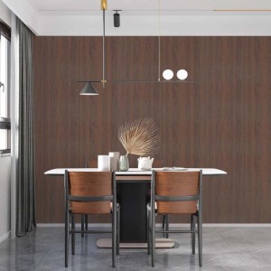 Rivestimento prottetivo in gomma laminata effetto legno noce opaco 120x270 cm