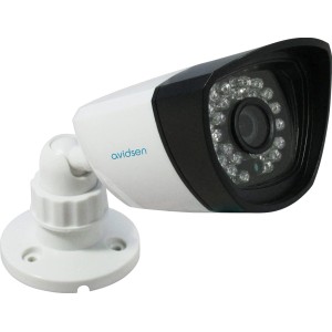 Telecamera di sorveglianza Avidsen, telecamera bullet bianca per la sicurezza video.