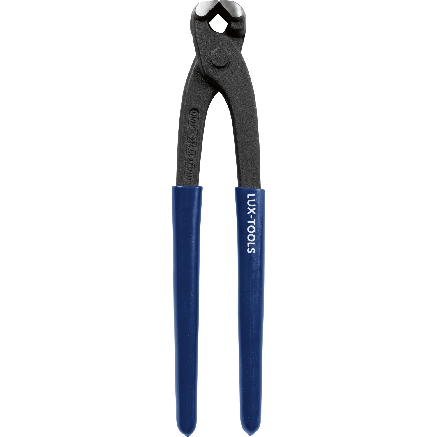 Tenaglia Rabitz LUX-TOOLS 280 mm in acciaio speciale forgiato con manici blu. Pinza robusta per lavori edili.