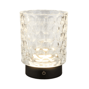Lampada da tavolo LED Sunora 150 lm bianco caldo H 15 cm trasparente