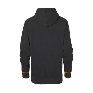 Felpa con cappuccio nera t.b.t. per abbigliamento da lavoro, vista posteriore.