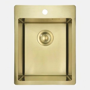 Lavello 1 vasca Idrostile Ciego de Ávila 505x200 mm oro spazzolato