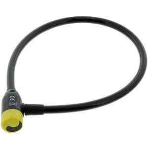 Lucchetto a cavo Burg Wächter 340 per bici, 65 cm, con luce sulla chiave, nero.