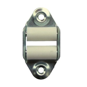 Guidacinghia tapparelle verticale rulli ferro plastica 30x60 mm