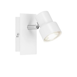 Faretto bianco t.b.t., moderno faretto LED per montaggio a parete.