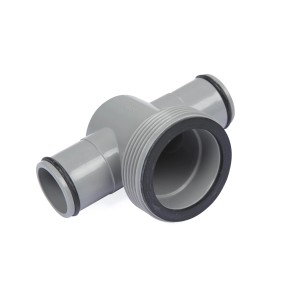 Raccordo a T grigio per pompa filtro Bestway Flowclear, accessorio per filtro piscina.