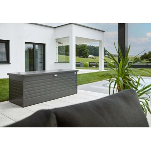 Biohort Box da giardino 180, grigio scuro metallizzato, per riporre oggetti.