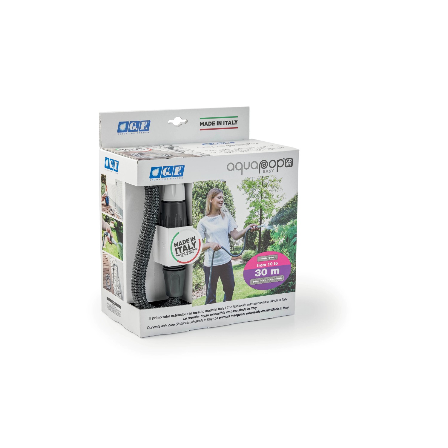 Confezione di un set di tubi t.b.t. Ideale per l'irrigazione del giardino.