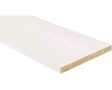 Battisedia in mdf rivestito bianco 12 cm