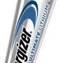 Batteria Energizer Ultimate Lithium AA, confezione da 4 batterie ministilo.