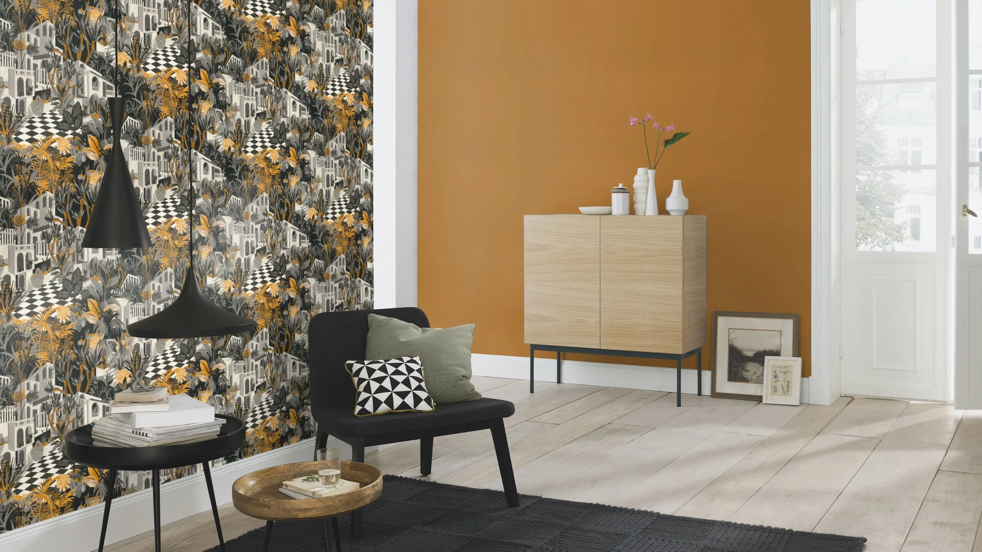 Carta Da Parati Fotografica Galassia Luminosa Viola