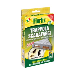 Trappola per scarafaggi Florlis, non tossica, cattura efficacemente gli scarafaggi. Ideale per il controllo dei parassiti.