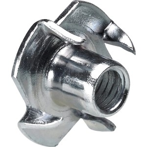 Dado ad alette Hettich M6/8 mm zincato per accessori mobili.