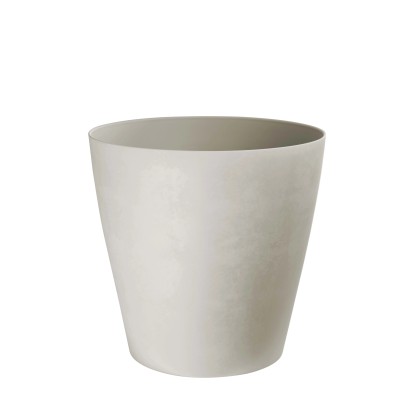 Vaso per piante Swingmood 35 cm bianco pietra plastica riciclata