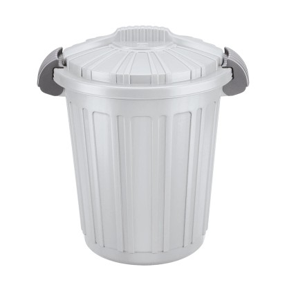 Bidone spazzatura con maniglie Tontarelli Teo 46 l grigio chiaro