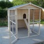 Pollaio in legno con tetto apribile 160x244 cm_2