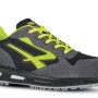 Scarpe da lavoro t.b.t. grigie con dettagli gialli per protezione e comfort.