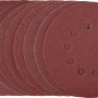 10 dischi abrasivi LUX per levigatrice per cartongesso TBS-1050, grane diverse, con fori.