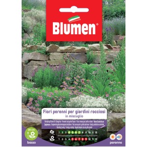 Miscela di semi di fiori per giardini rocciosi, fiori perenni.