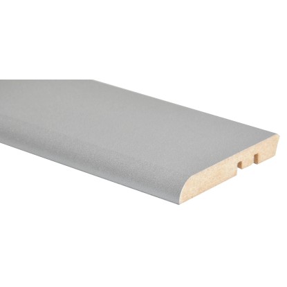 Battiscopa in MDF rivestito alluminio H 6,5 cm