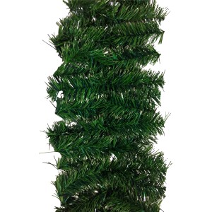 Ghirlanda natalizia verde, ideale per decorare durante il periodo natalizio.