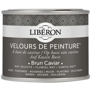 Idropittura lavabile Velours de Peinture Liberon Brun Caviar 0,125 L