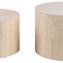 Set 2 tavolini da salotto legno Motrik effetto travertino beige tondo h40 cm_5