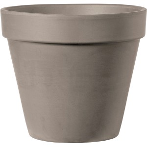 Vaso per piante standard Deroma, 13 cm, color mocca. Classico vaso in terracotta per interni ed esterni.