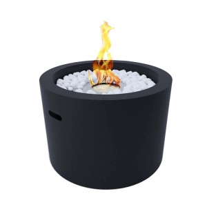 Camino a bioetanolo giardino Divina Fire Rodi 3,5 kW Ø47,5 cm nero