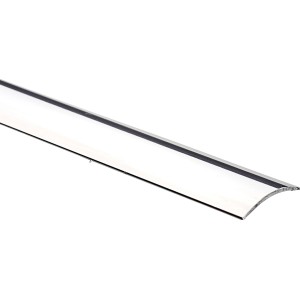 Profilo di transizione in alluminio, argento anodizzato, autoadesivo, larghezza 30 mm.