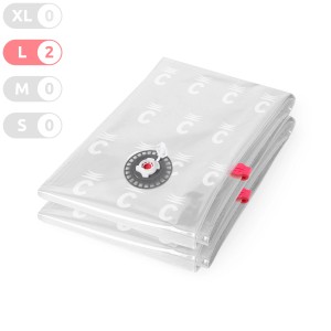 t.b.t. Organizer armadio: Sacchi sottovuoto trasparenti, taglia L (2 pezzi) per più spazio.