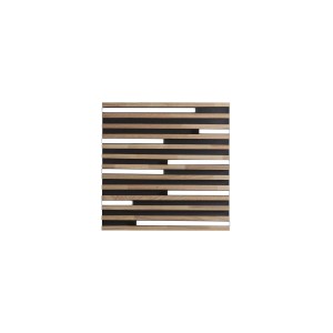 Plafoniera LED Kuma legno 24W CCT 2700/3200/4000K L41x41xH5,2 cm nera