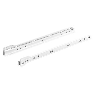 Guide per mobili t.b.t. bianche per cassetti, guide di estensione.