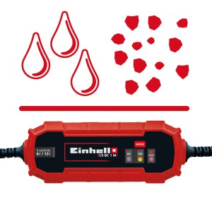 Caricabatterie Einhell CE-BC 1 M per batterie 6V/12V, accessorio per auto elettriche.