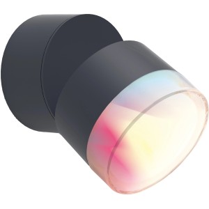 Lutec Dropsi applique LED da esterno, antracite, 9,5 W, dimmerabile e orientabile.