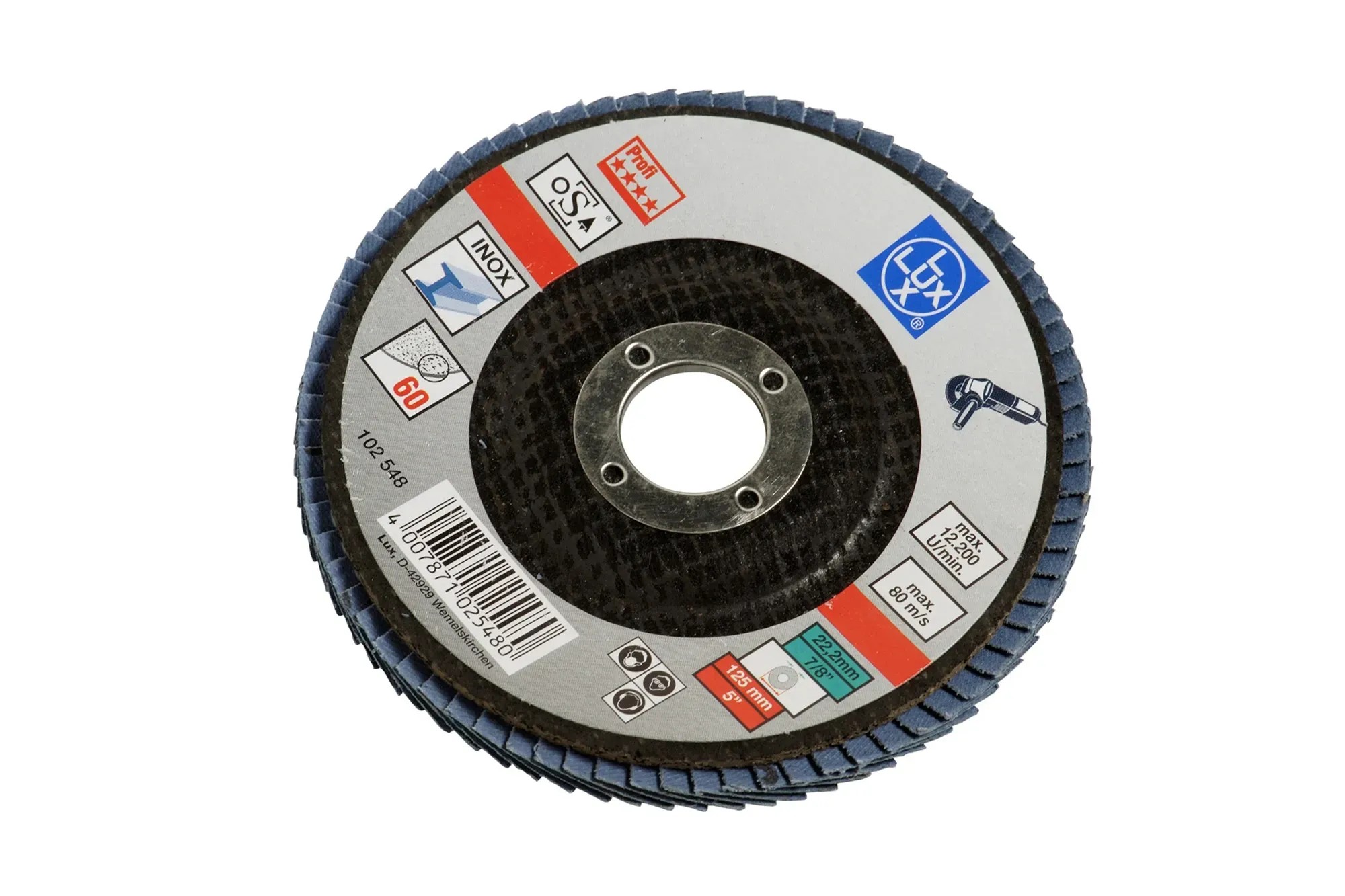 Disco Abrasivo A Ventaglio Zircone K60 Ø125mm | Per Smerigliatrice Angolare - Foto 7