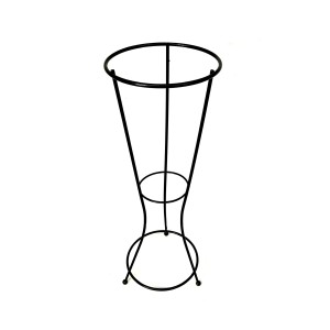 Portavasi t.b.t. in metallo nero per interni.